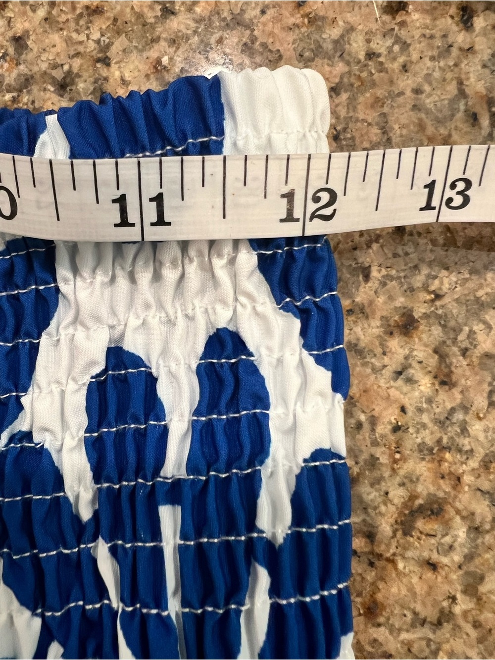 Commense White Maxi Skirt and Crop Top Set with Blue Floral Print - Picture 5 of 12